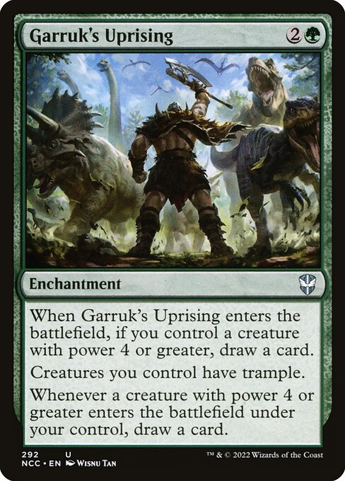 Garruk's Uprising — New Capenna Commander #292, art by Wisnu Tan