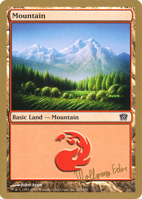 Mountain — World Championship Decks 2003 #we343, art by John Avon