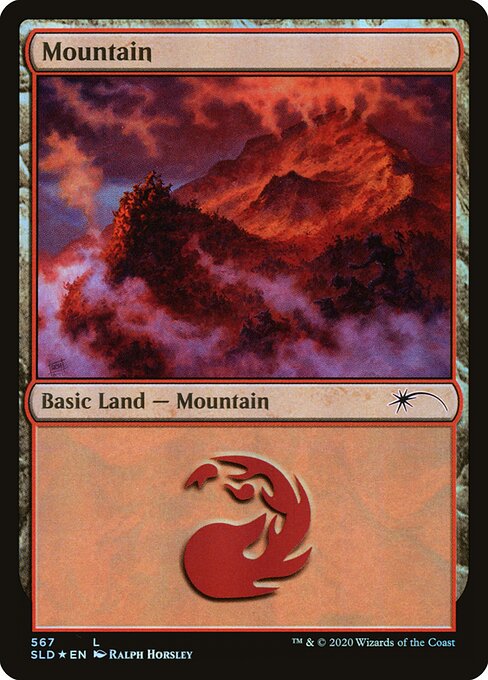 Mountain — Secret Lair Drop #567, art by Ralph Horsley