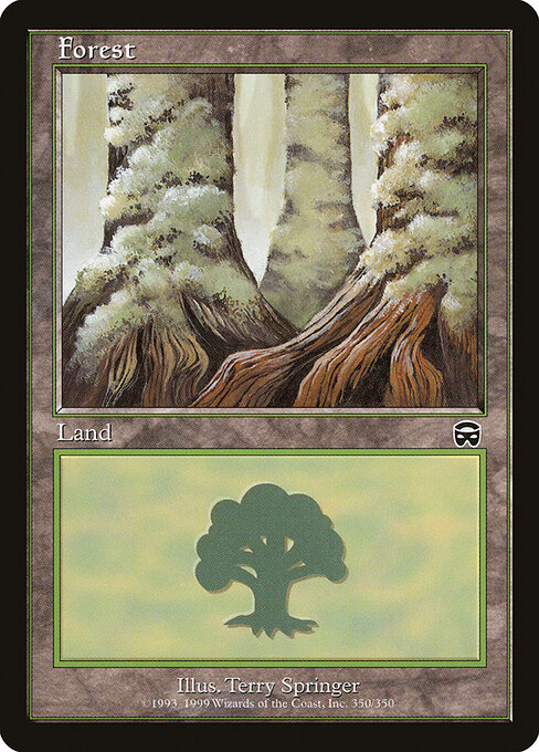 Forest — Mercadian Masques #350, art by Terry Springer