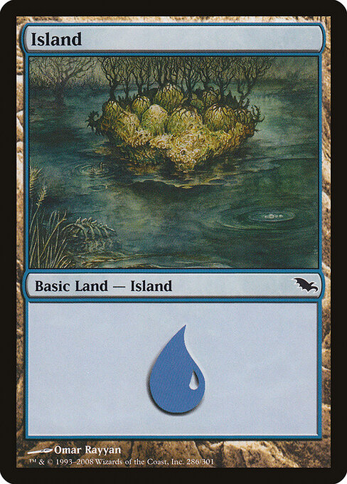 Island — Shadowmoor #286, art by Omar Rayyan