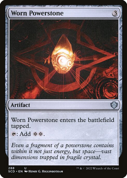 Worn Powerstone — Starter Commander Decks #288, art by Henry G. Higginbotham