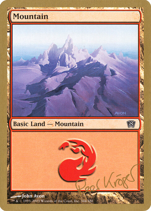 Mountain — World Championship Decks 2003 #pk344, art by John Avon