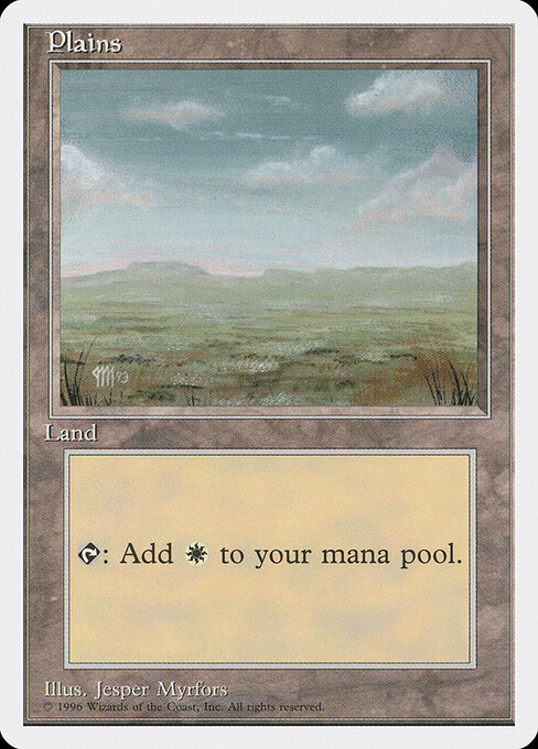 Plains — Introductory Two-Player Set #55, art by Jesper Myrfors