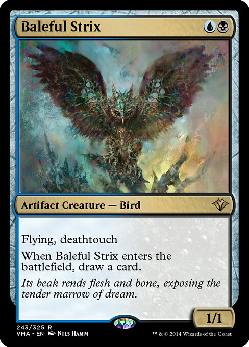 Baleful Strix — Vintage Masters #243, art by Nils Hamm