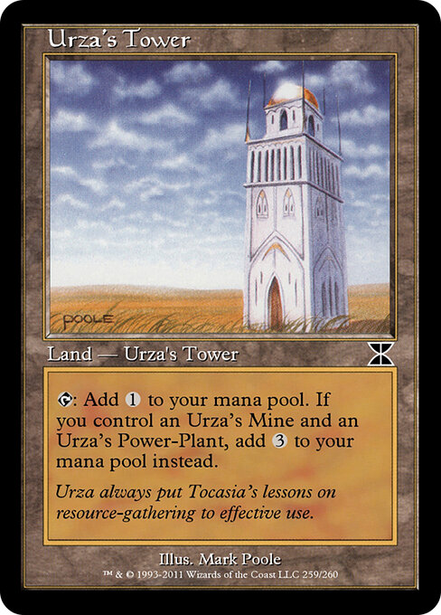 Urza's Tower — Masters Edition IV #259b, art by Mark Poole