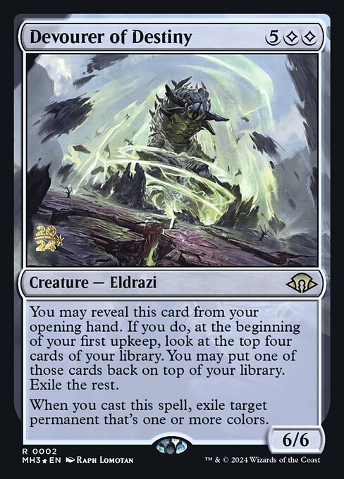 Devourer of Destiny — Modern Horizons 3 Promos #2s, art by Raph Lomotan