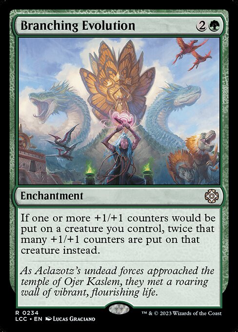 Branching Evolution — The Lost Caverns of Ixalan Commander #234, art by Lucas Graciano