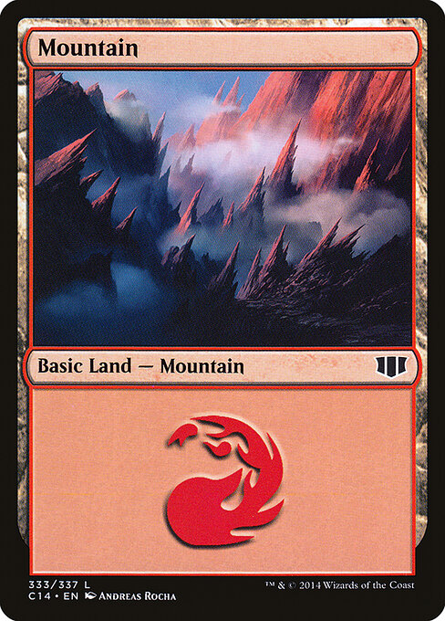 Mountain — Commander 2014 #333, art by Andreas Rocha