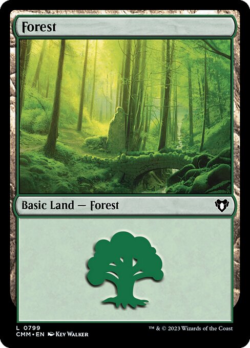 Forest — Commander Masters #799, art by Kev Walker