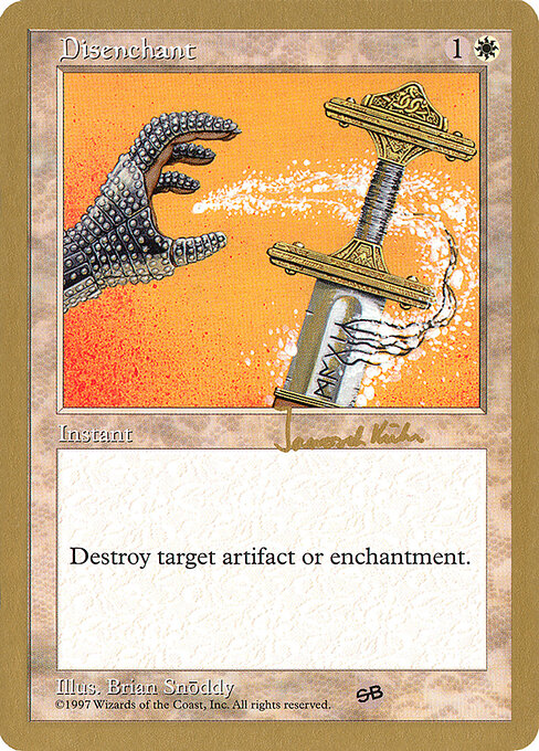 Disenchant — World Championship Decks 1997 #jk26sb, art by Brian Snõddy
