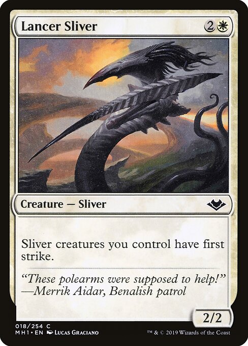 Lancer Sliver — Modern Horizons #18, art by Lucas Graciano