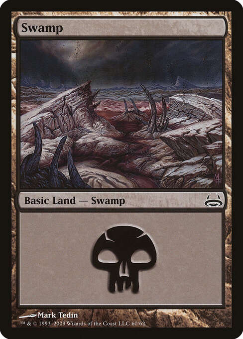 Swamp — Duel Decks: Divine vs. Demonic #60, art by Mark Tedin