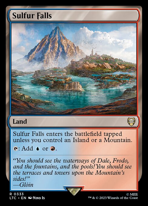 Sulfur Falls — Tales of Middle-earth Commander #333, art by Nino Is