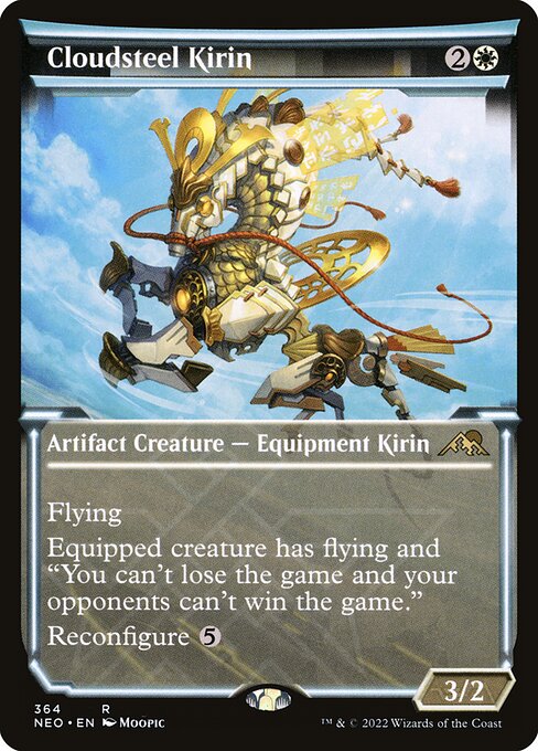 Cloudsteel Kirin — Kamigawa: Neon Dynasty #364, art by Moopic