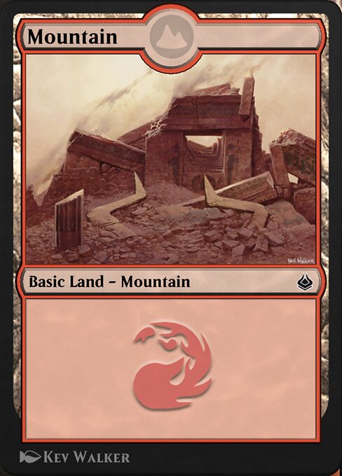 Mountain — Amonkhet Remastered #316, art by Kev Walker