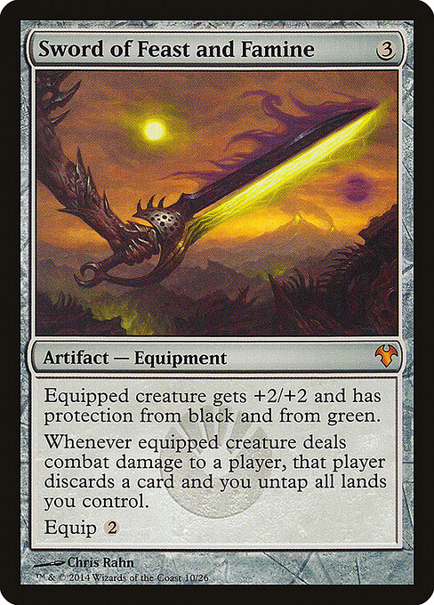 Sword of Feast and Famine — Modern Event Deck 2014 #10, art by Chris Rahn
