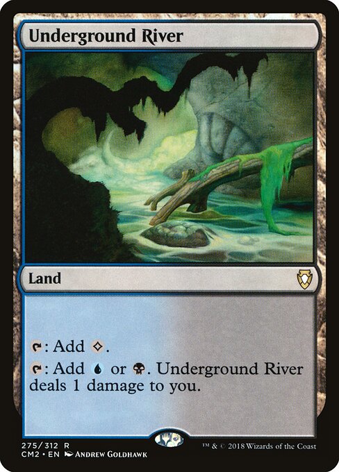 Underground River — Commander Anthology Volume II #275, art by Andrew Goldhawk