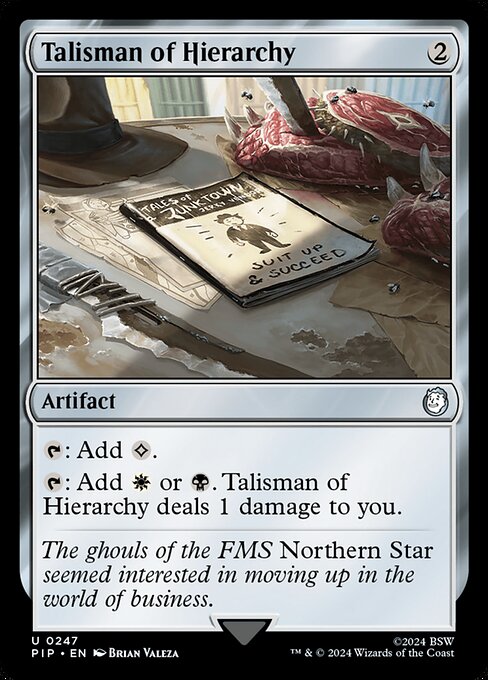 Talisman of Hierarchy — Fallout #247, art by Brian Valeza