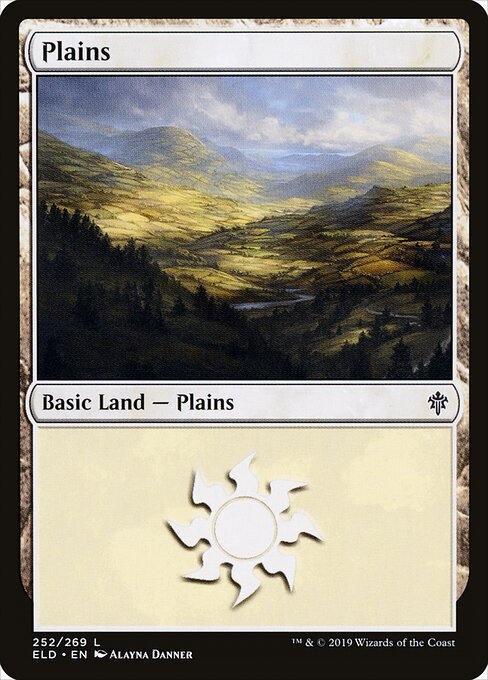 Plains — Throne of Eldraine #252, art by Alayna Danner
