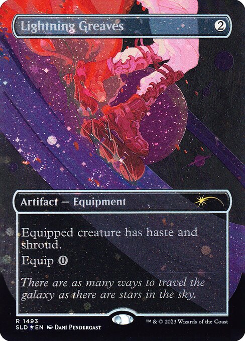 Lightning Greaves — Secret Lair Drop #1493★, art by Dani Pendergast