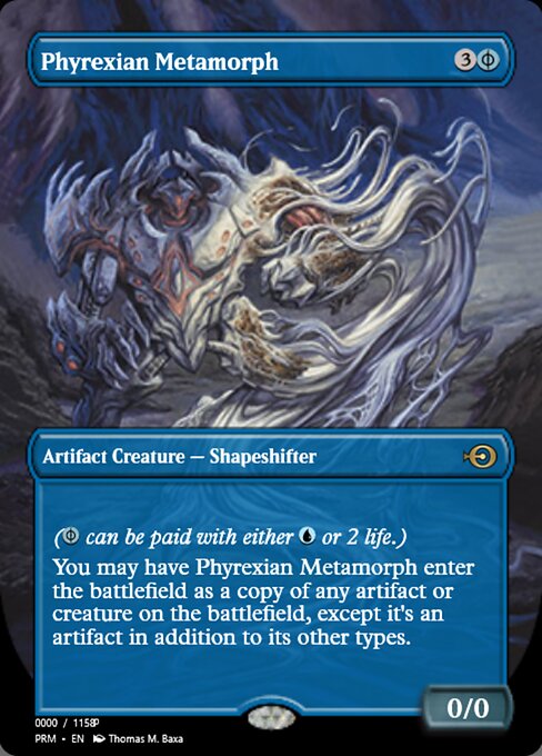 Phyrexian Metamorph — Magic Online Promos #82828, art by Thomas M. Baxa