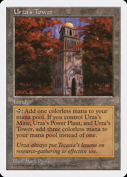 Urza's Tower — Fifth Edition #429, art by Mark Poole