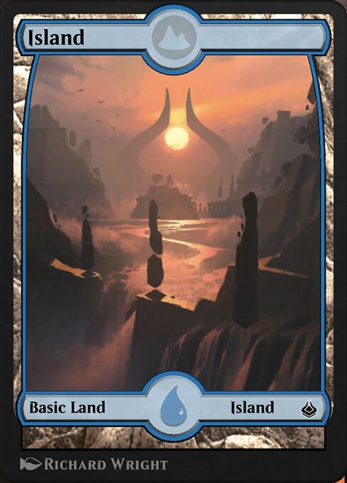 Island — Amonkhet Remastered #310, art by Richard Wright