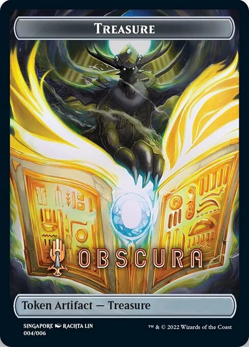 Treasure — Streets of New Capenna Southeast Asia Tokens #4, art by Rachta Lin