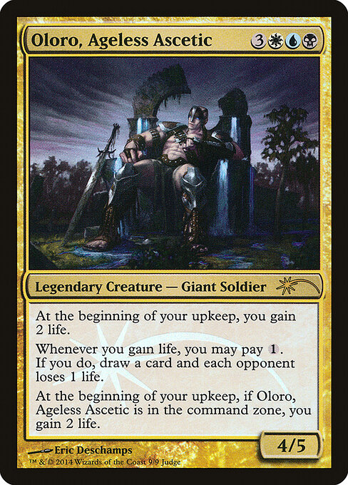 Oloro, Ageless Ascetic — Judge Gift Cards 2014 #9, art by Eric Deschamps