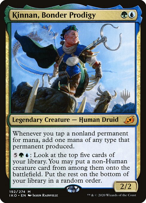 Kinnan, Bonder Prodigy — Ikoria: Lair of Behemoths Promos #192p, art by Jason Rainville