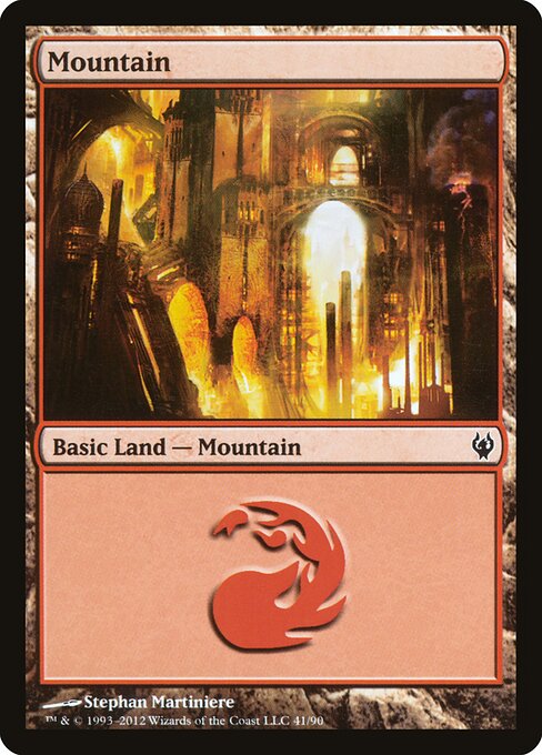 Mountain — Duel Decks: Izzet vs. Golgari #41, art by Stephan Martiniere