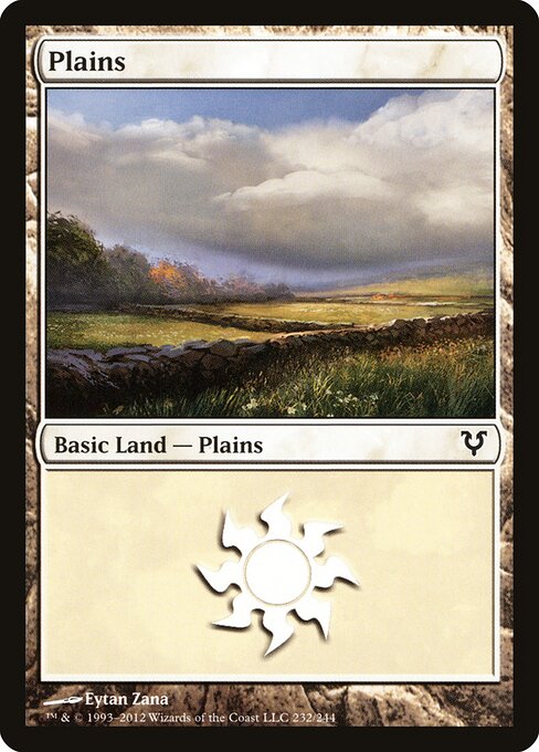 Plains — Avacyn Restored #232, art by Eytan Zana
