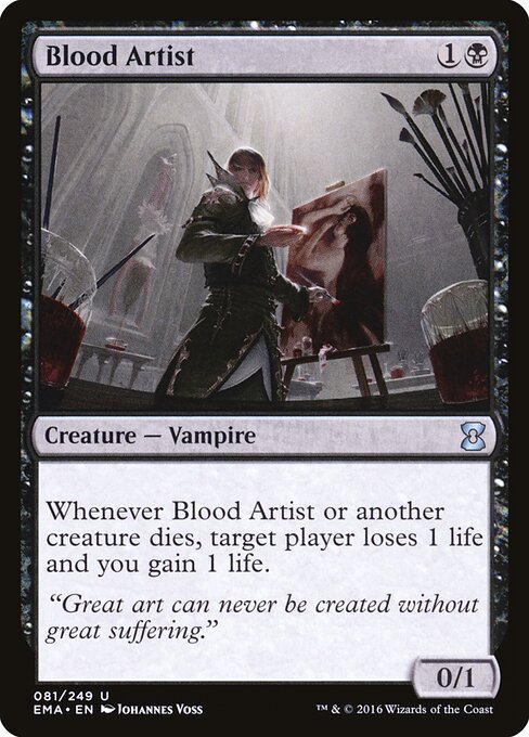 Blood Artist — Eternal Masters #81, art by Johannes Voss