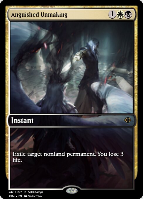 Anguished Unmaking — Magic Online Promos #60462, art by Viktor Titov
