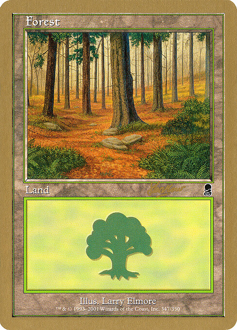 Forest — World Championship Decks 2002 #shh347, art by Larry Elmore