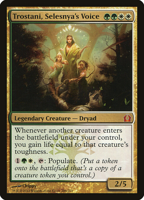 Trostani, Selesnya's Voice — Return to Ravnica #206, art by Chippy