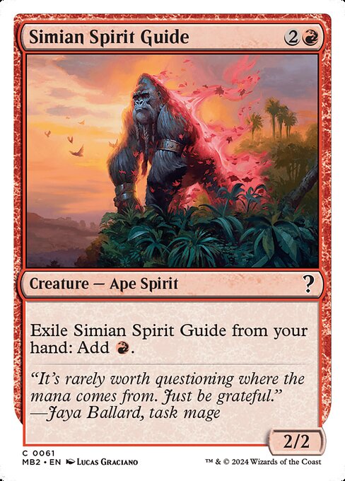Simian Spirit Guide — Mystery Booster 2 #61, art by Lucas Graciano