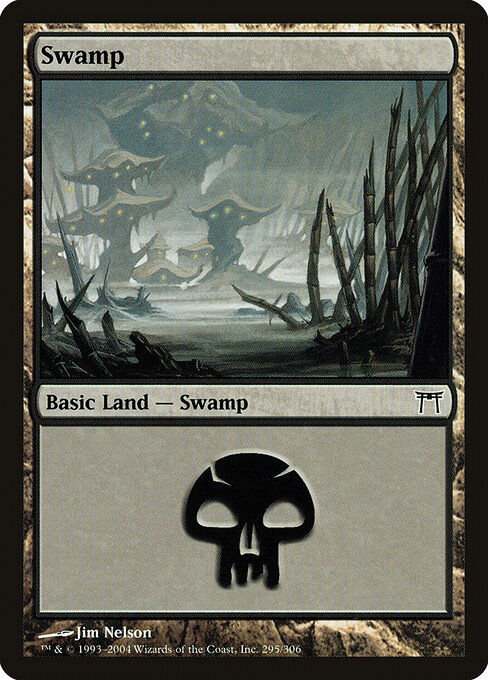 Swamp — Champions of Kamigawa #295, art by Jim Nelson