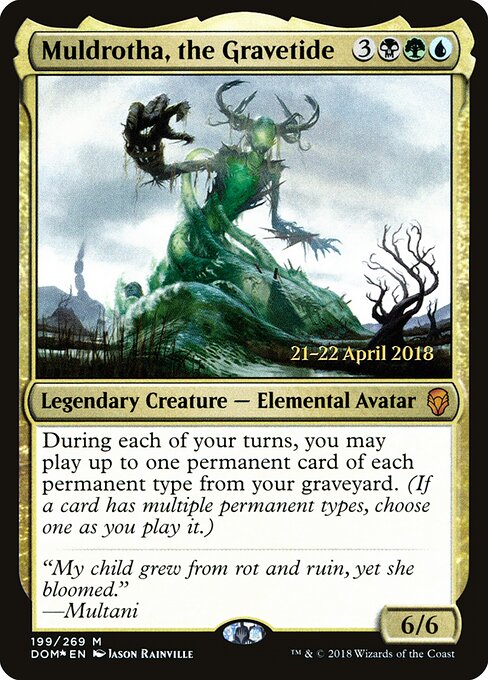 Muldrotha, the Gravetide — Dominaria Promos #199s, art by Jason Rainville