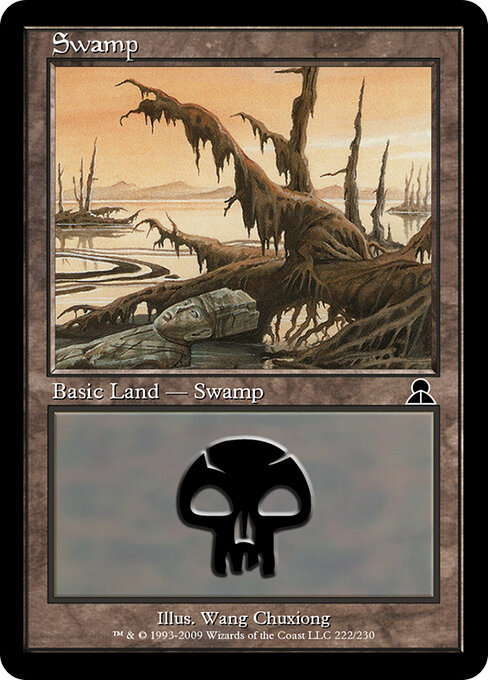 Swamp — Masters Edition III #222, art by Wang Chuxiong