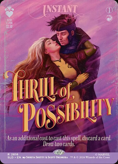 Thrill of Possibility — Secret Lair Drop #2616, art by Shreya Shetty & Scott Okumura