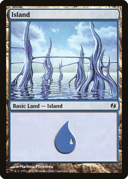 Island — Duel Decks: Venser vs. Koth #43, art by Martina Pilcerova