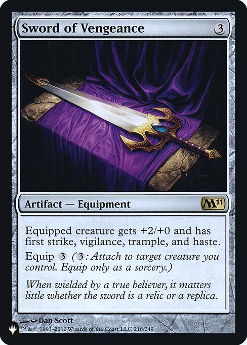 Sword of Vengeance — The List #M11-216, art by Dan Murayama Scott