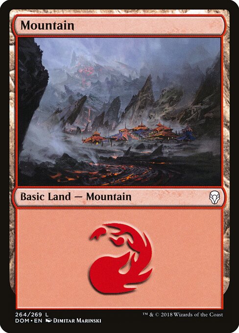 Mountain — Dominaria #264, art by Dimitar Marinski