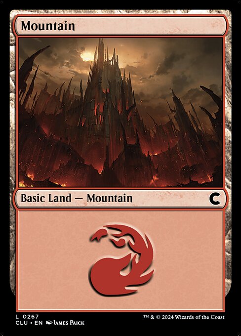 Mountain — Ravnica: Clue Edition #267, art by James Paick