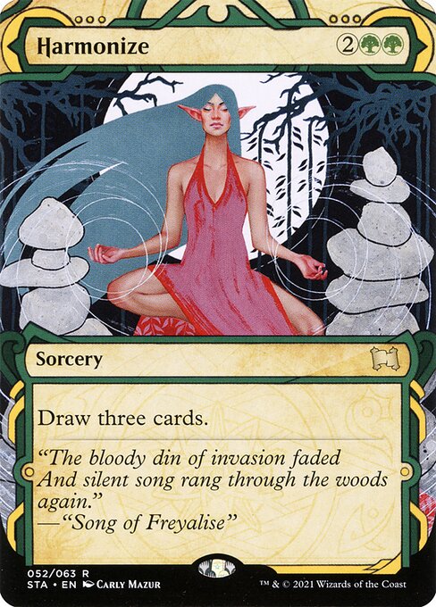Harmonize — Strixhaven Mystical Archive #52, art by Carly Mazur