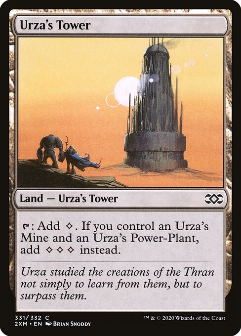 Urza's Tower — Double Masters #331, art by Brian Snõddy