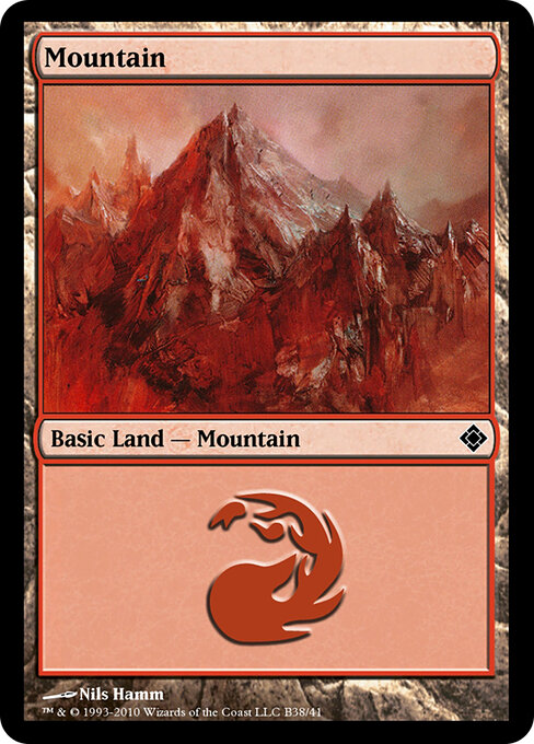 Mountain — Magic Online Theme Decks #B38, art by Nils Hamm