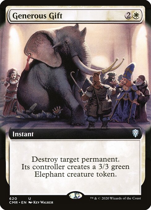 Generous Gift — Commander Legends #620, art by Kev Walker